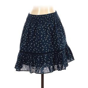 Madewell Navy Blue Floral Casual Skirt Mini Skirt